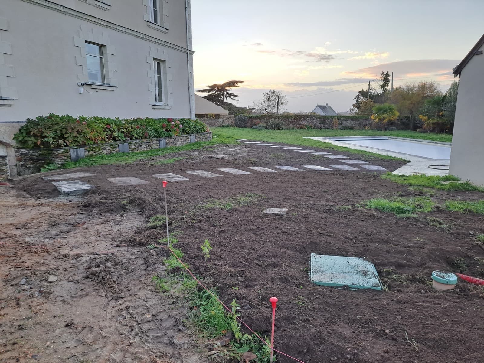 Allée en pas Japonais Ardoise