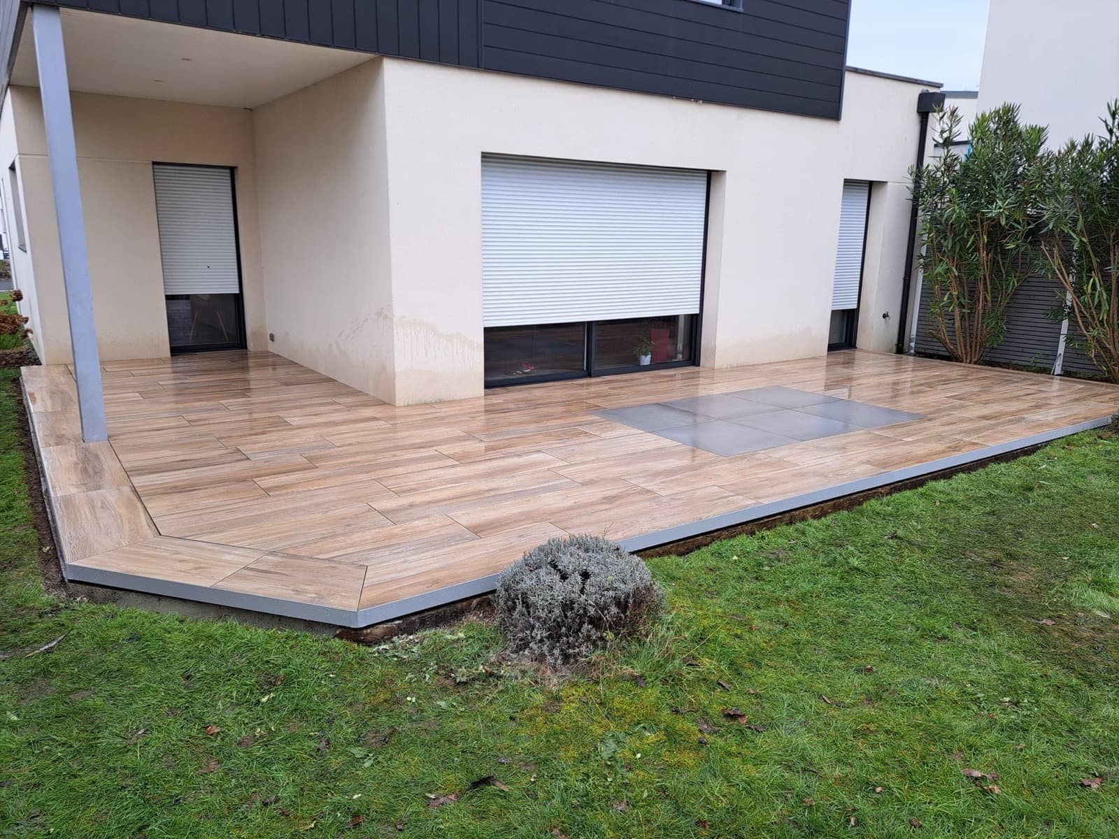 Terrasse en Grès Cérame sur Plots